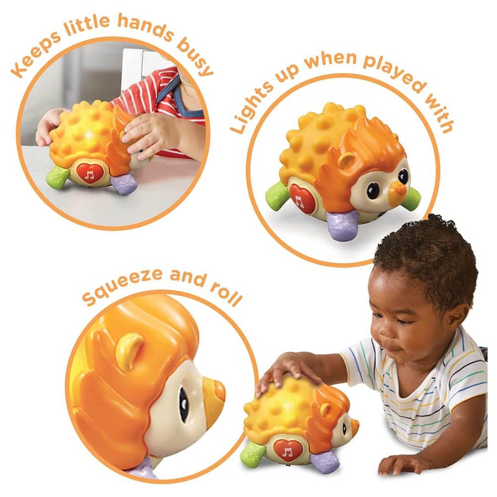 Vtech - Easy Squeezy Hedgehog Musical Toy - Orange