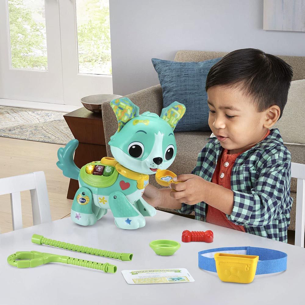 Vtech - Let's Go Rescue Pup Pet Dog - أخضر