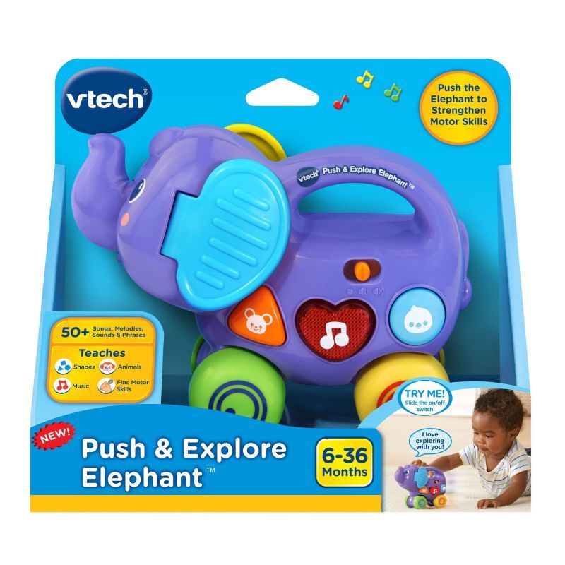 Vtech - Push & Play Elephant - Color May Vary