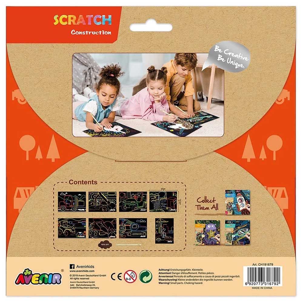 Avenir - Scratch Art Kit - Construction