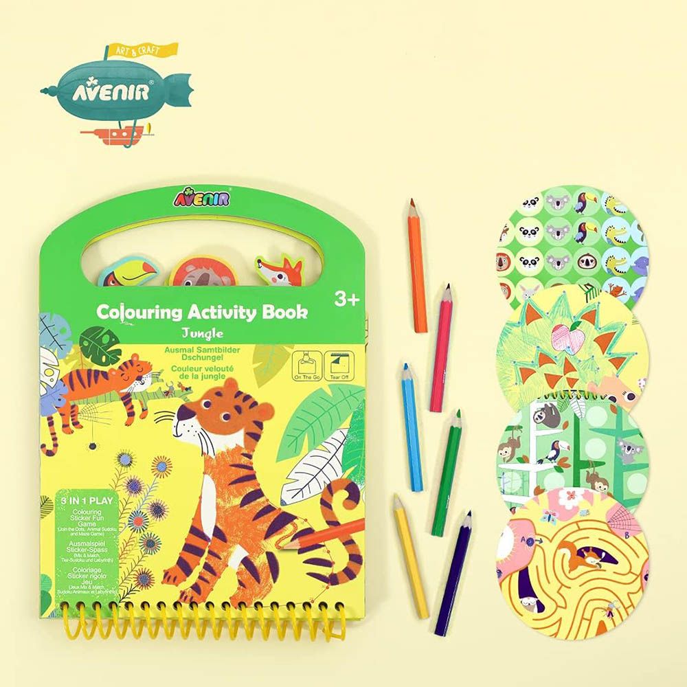 Avenir - Coloring Activity Book - Jungle