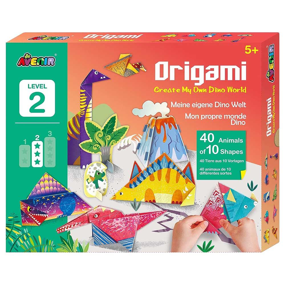 Avenir - Origami Create My Own Kit Level 2 - Dino World