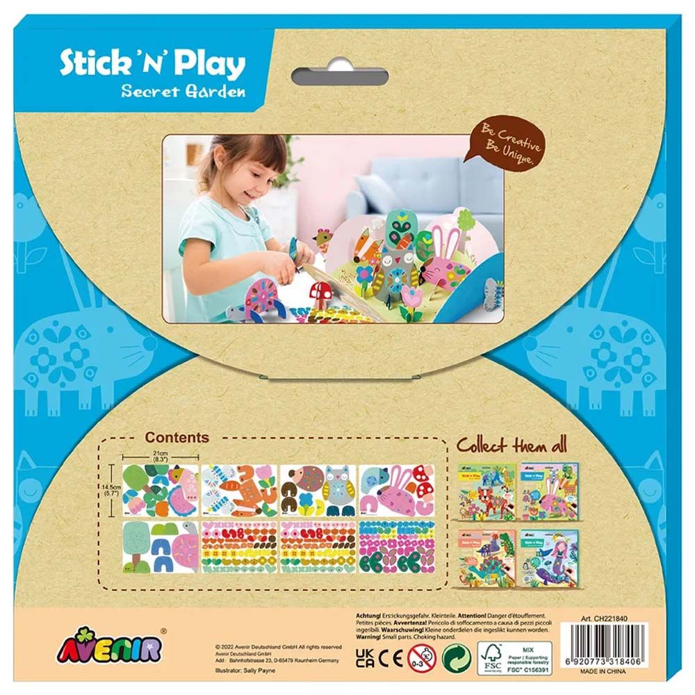 Avenir - Stick 'N Play Series Kit - Secret Garden