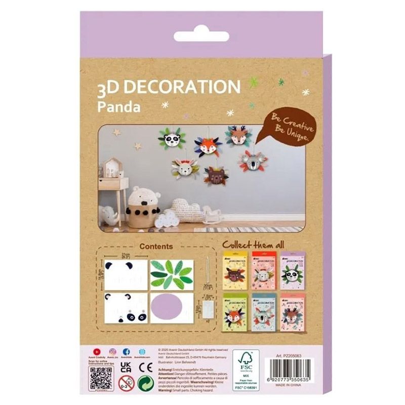 Avenir - 3D Decoration Kit - Panda