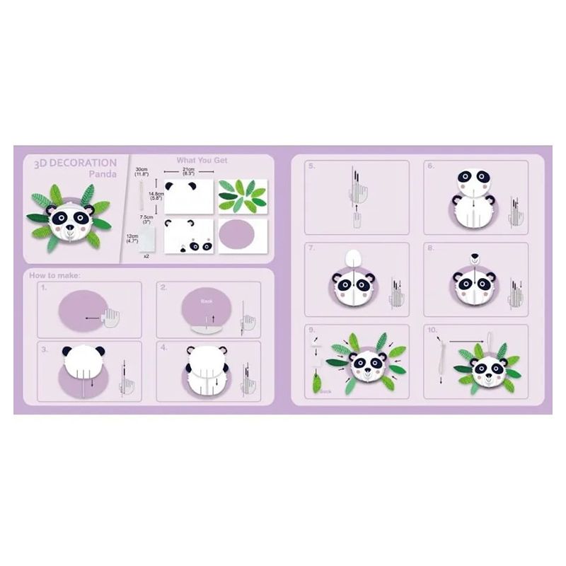 Avenir - 3D Decoration Kit - Panda