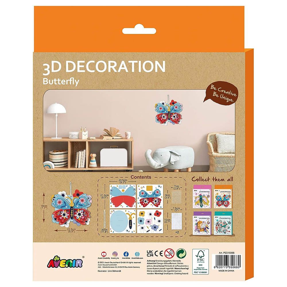 Avenir - 3D Decoration Kit - Butterfly