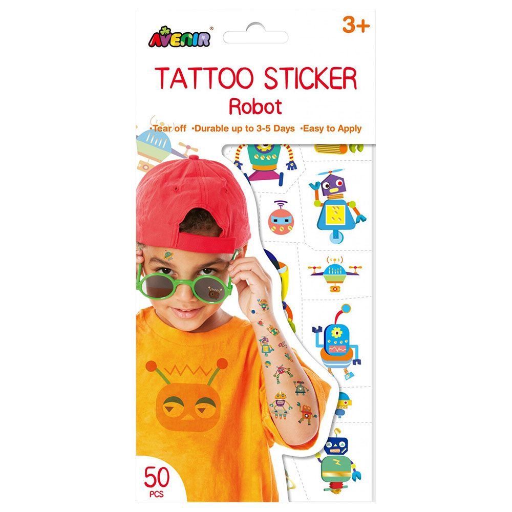 Avenir - TemporaryTattoos - 50pcs - Robot