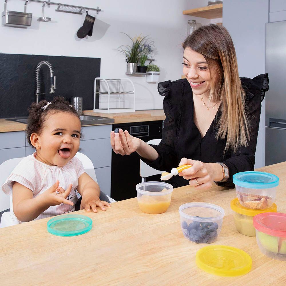 Badabulle - Baby Bowls With Lid & Food Storage - 5 pcs