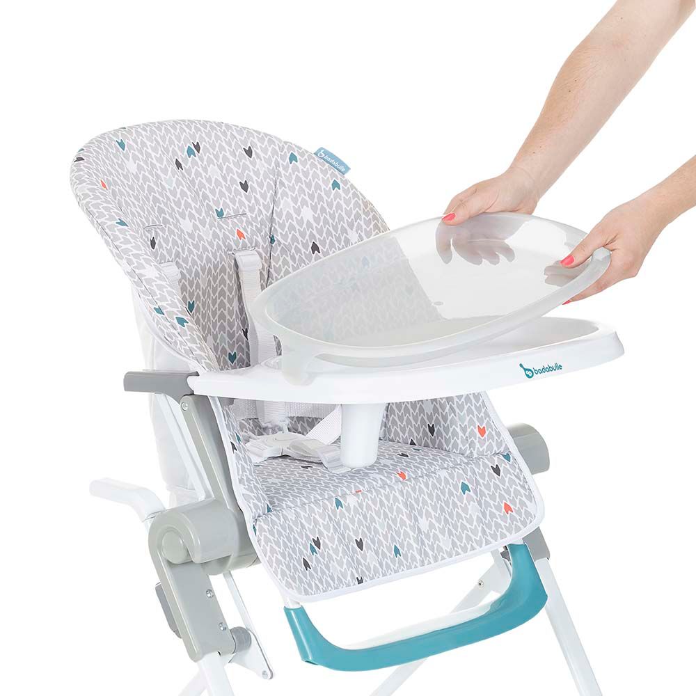 Badabulle - Flat Folding & Multi-Positioning High Chair