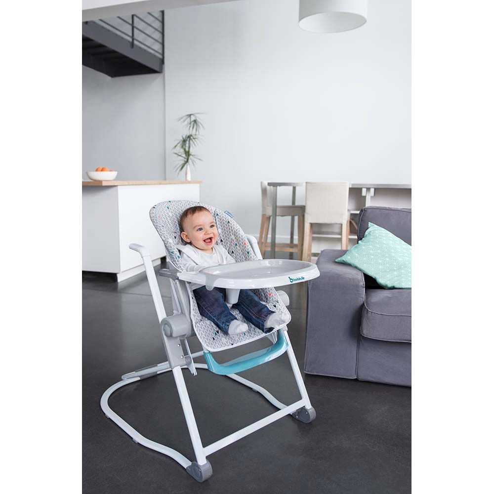 Badabulle - Flat Folding & Multi-Positioning High Chair