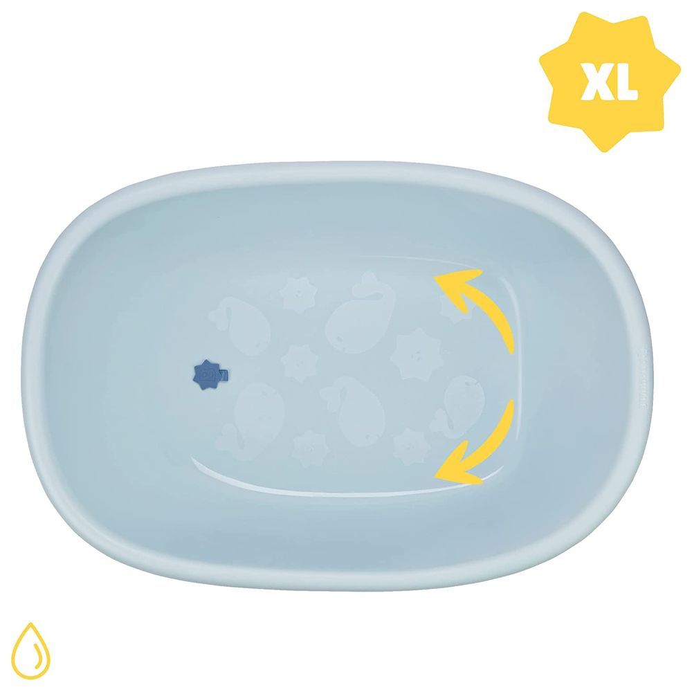 Badabulle - Baby & Toddler Spacious Whale Bathtub - Blue