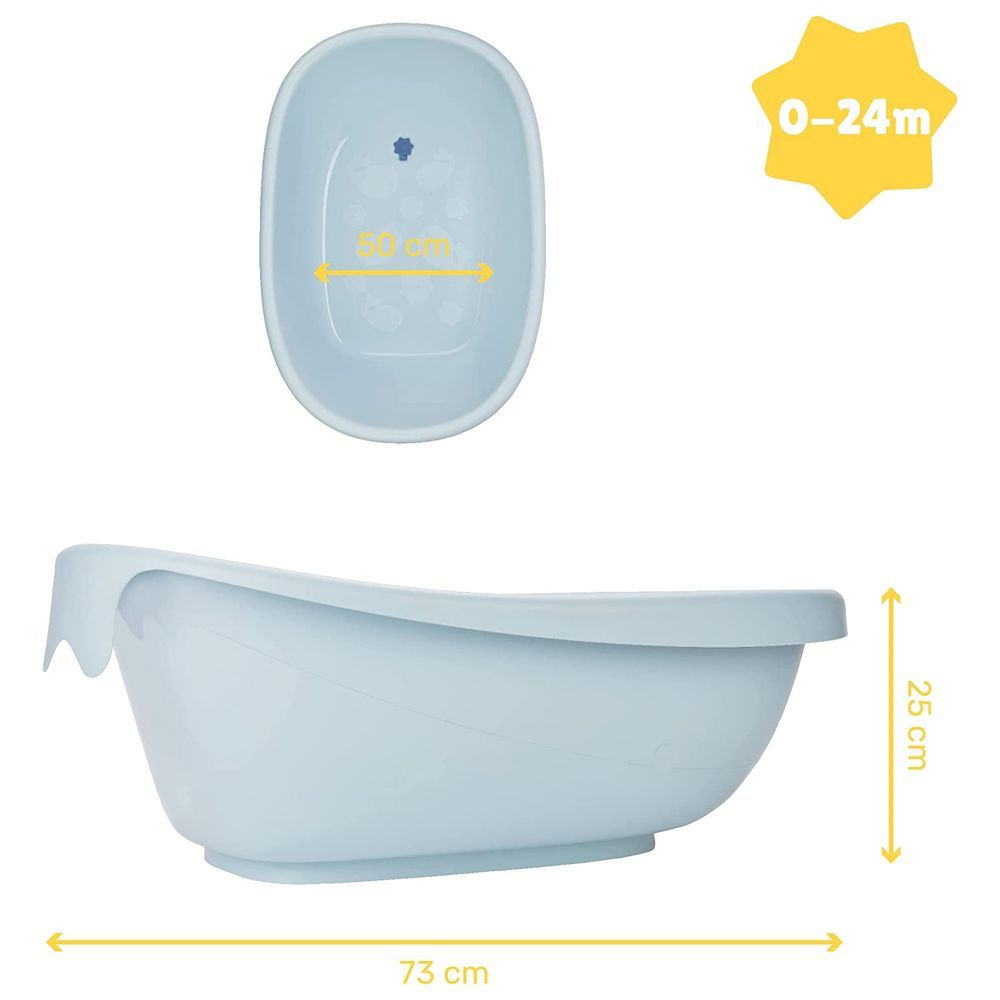 Badabulle - Baby & Toddler Spacious Whale Bathtub - Blue