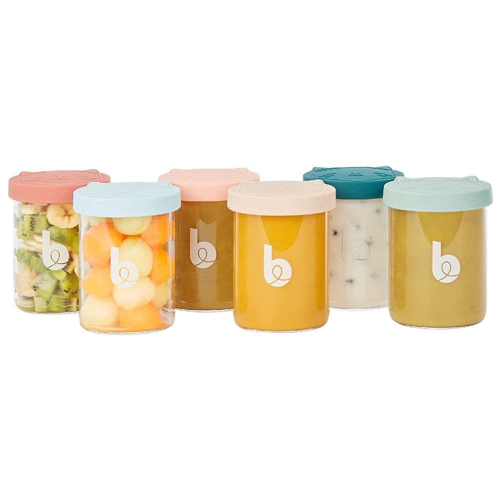 Babymoov - ISY Superior Glass Baby Food Storage Bowls Set 6pcs