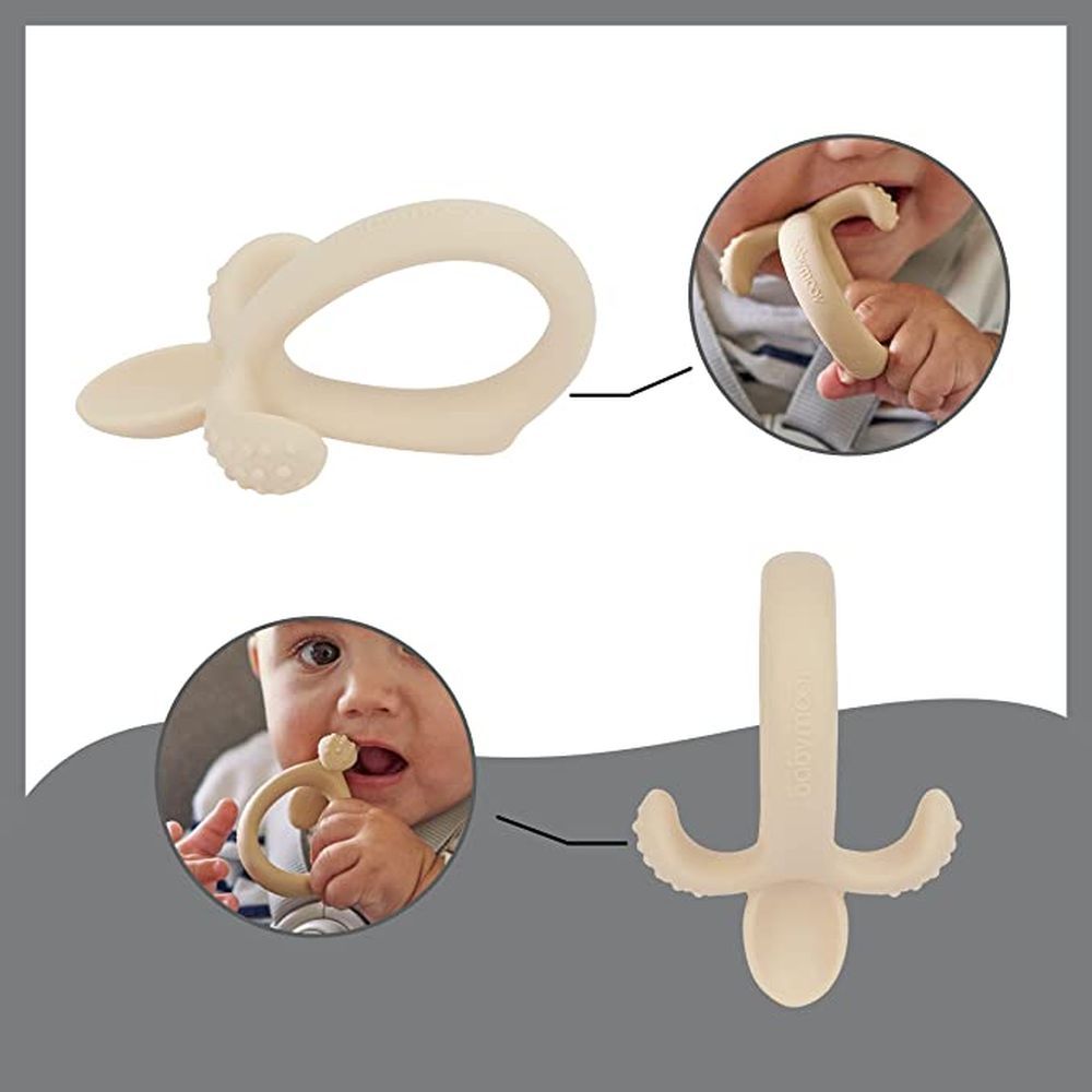 Babymoov - Silicone Bowl, Spoon & Bib Weaning 3pc-Set - Peach