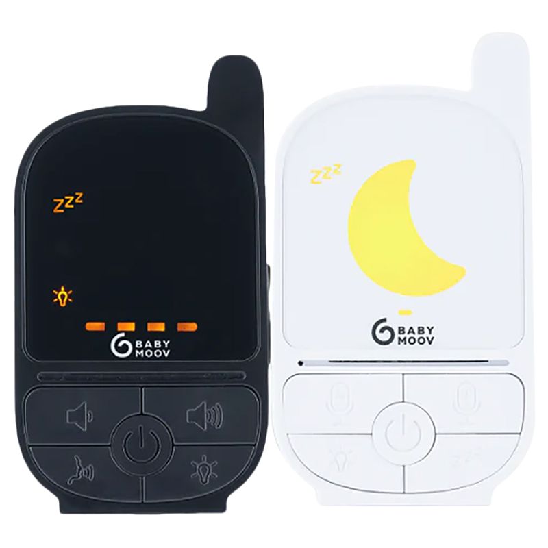 Babymoov - Handy Care Audio Only Baby Monitor - Black/White