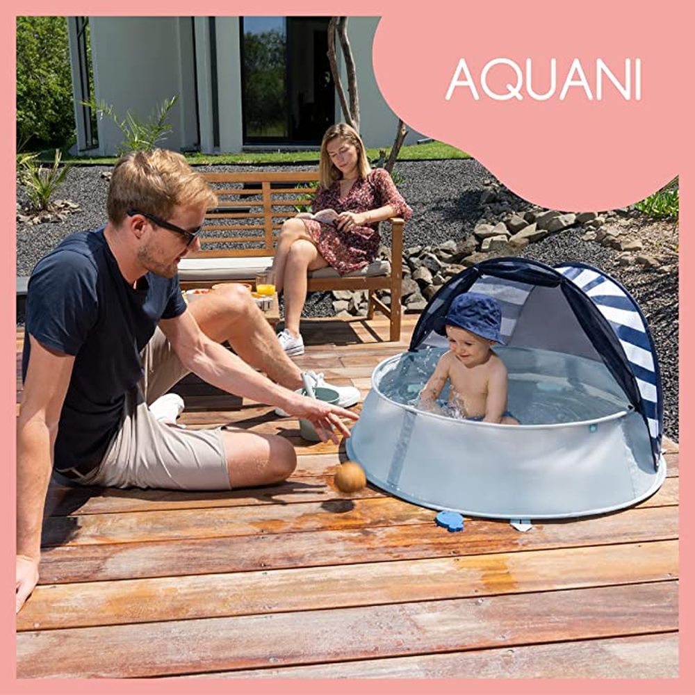 Babymoov - Aquani Anti UV Tent And Paddling Pool Mariniere