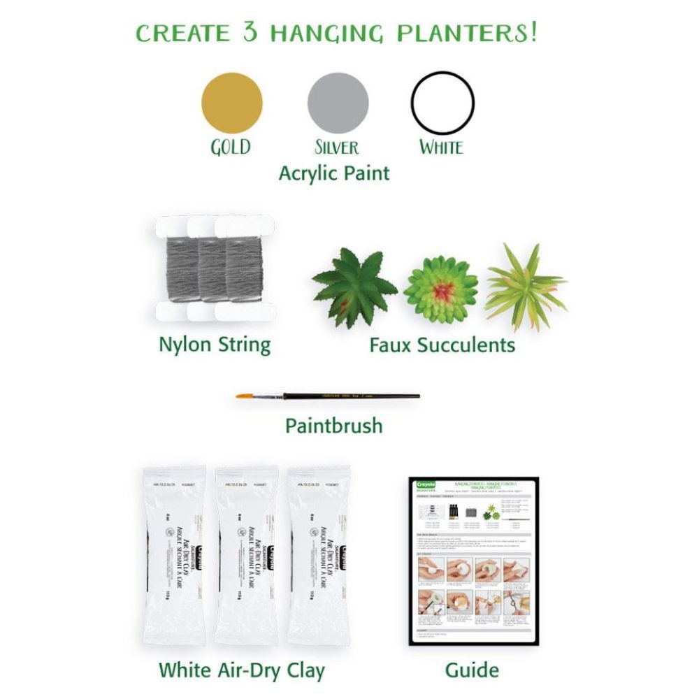 Crayola - Signature Make Your Own Hanging Planters