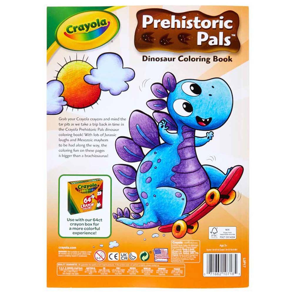 Crayola - Prehistoric Pals Colouring Books