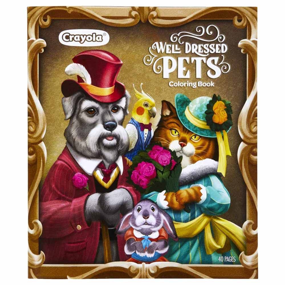 Crayola - Well Dressed Pets Coloring Book