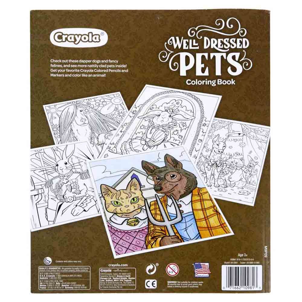 Crayola - Well Dressed Pets Coloring Book