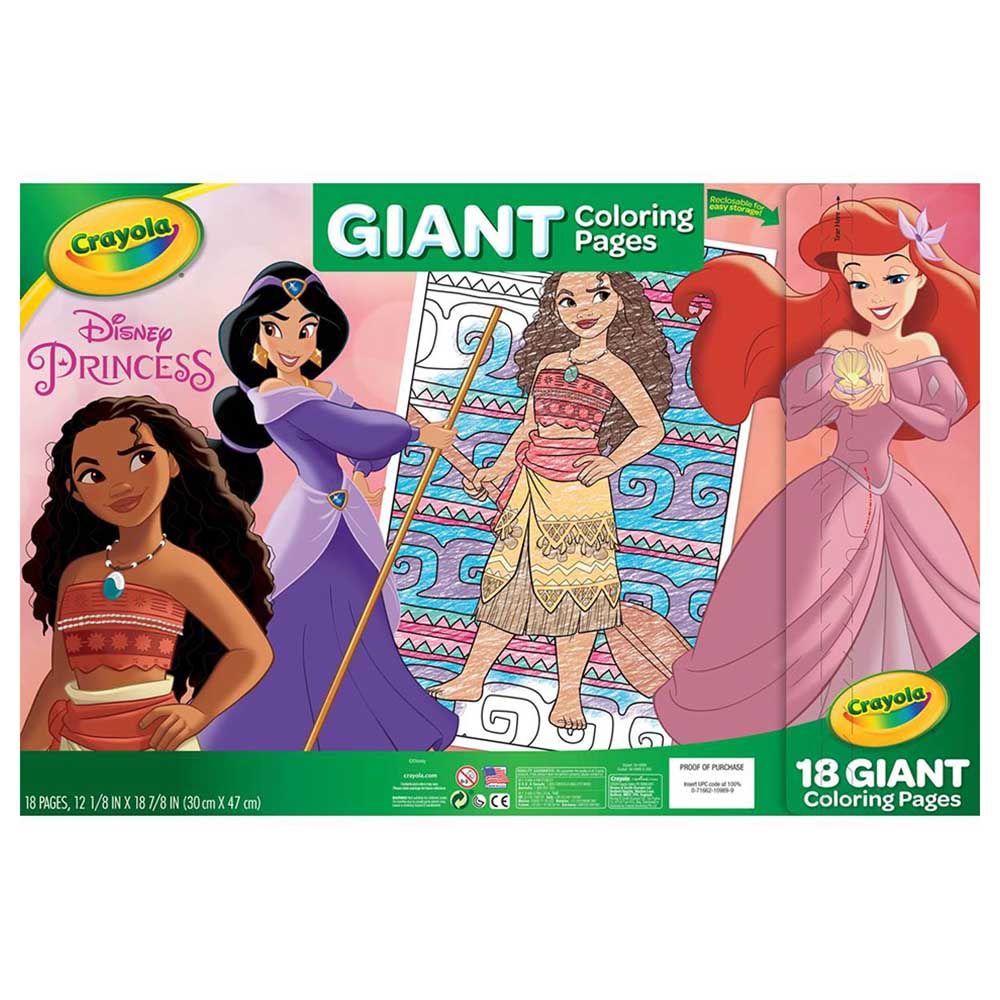 Crayola - 18 Gaint Coloring Pages Princess