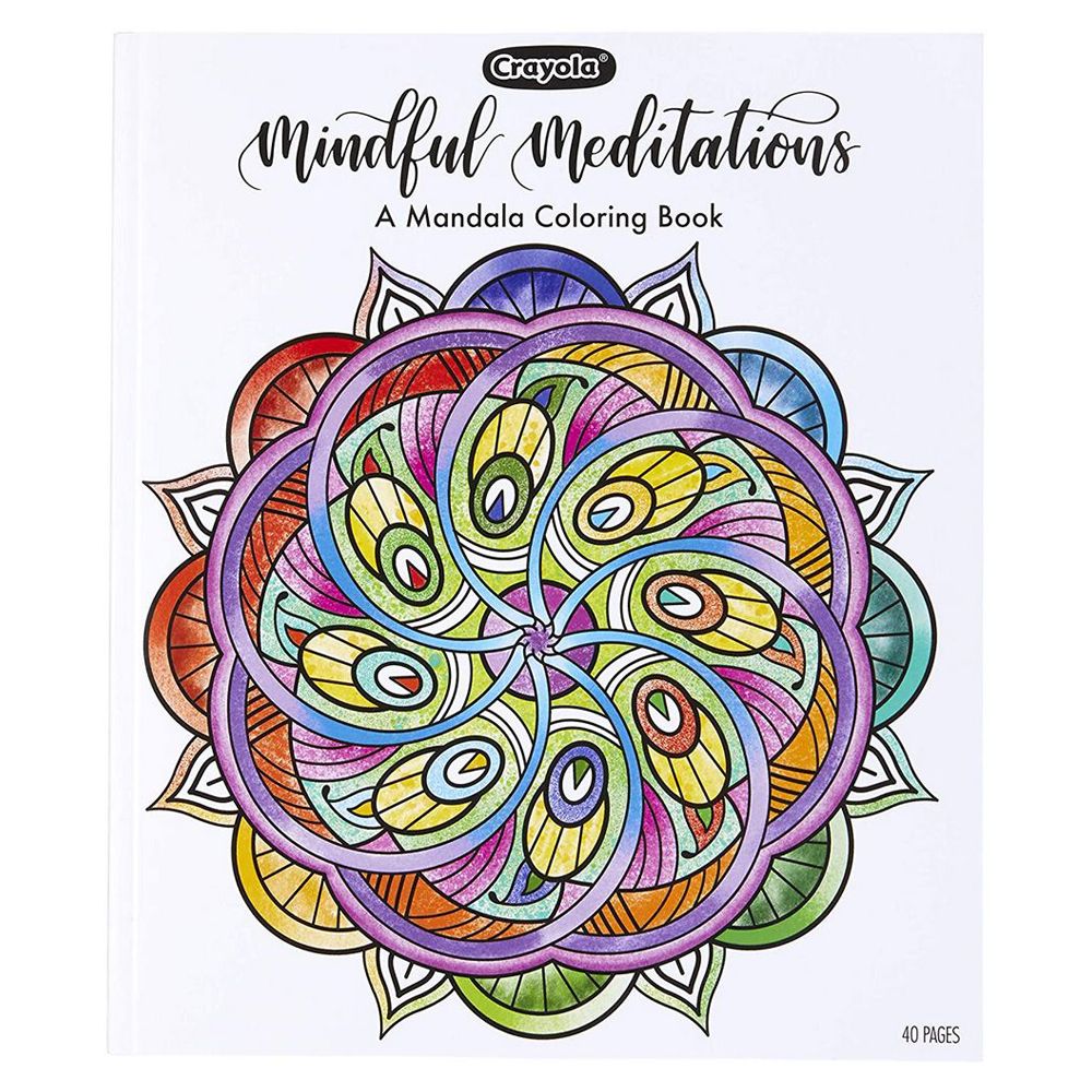 Crayola - 40-Page Coloring Book Mindful Meditations