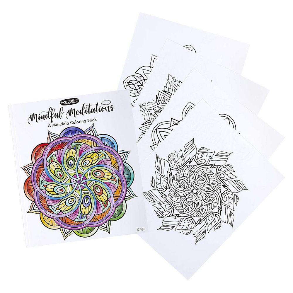 Crayola - 40-Page Coloring Book Mindful Meditations