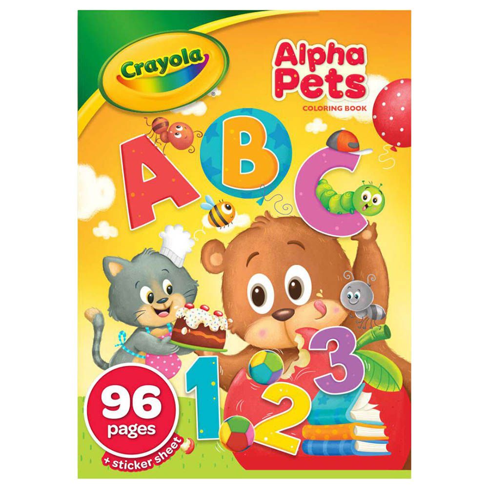 Crayola - 96-Page Colouring Book - AlphaPets