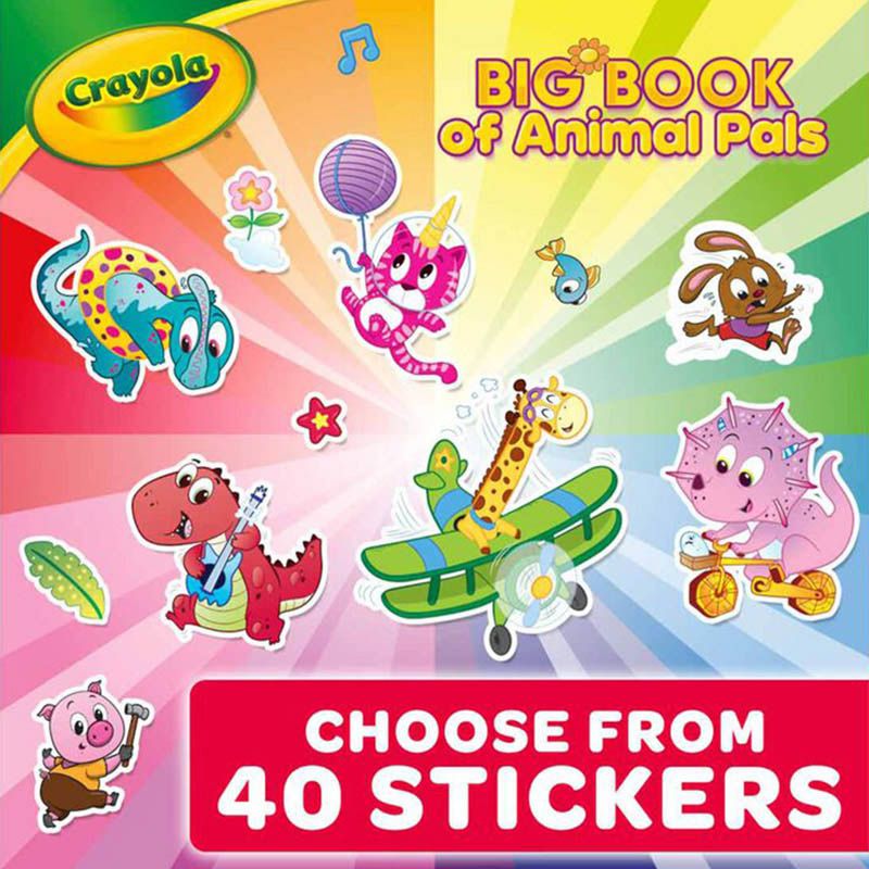 Crayola - 288-Page Colouring Book - Big Book of Animal Pals