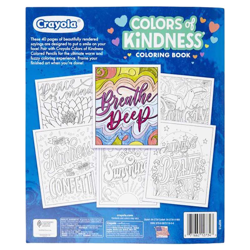 Crayola - 40-Page Colouring Book - Colours of Kindness