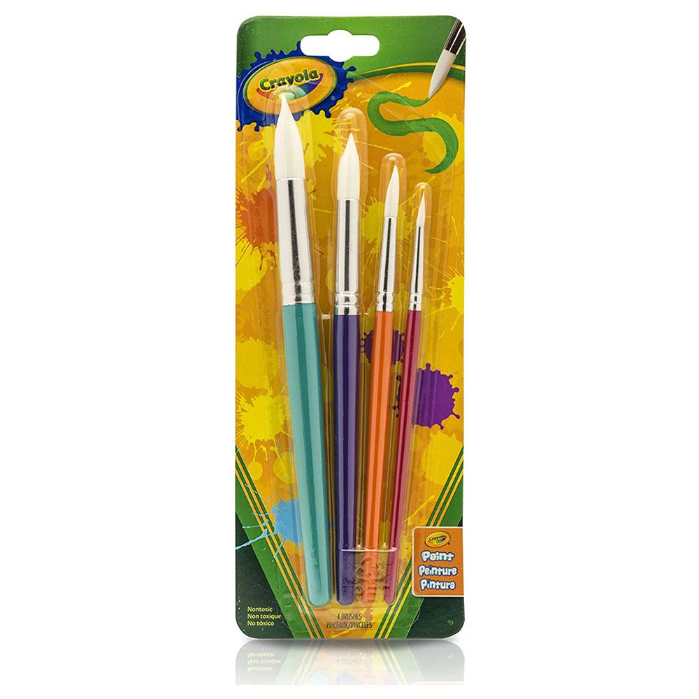 Crayola - Round Brush Set - Pack of 4