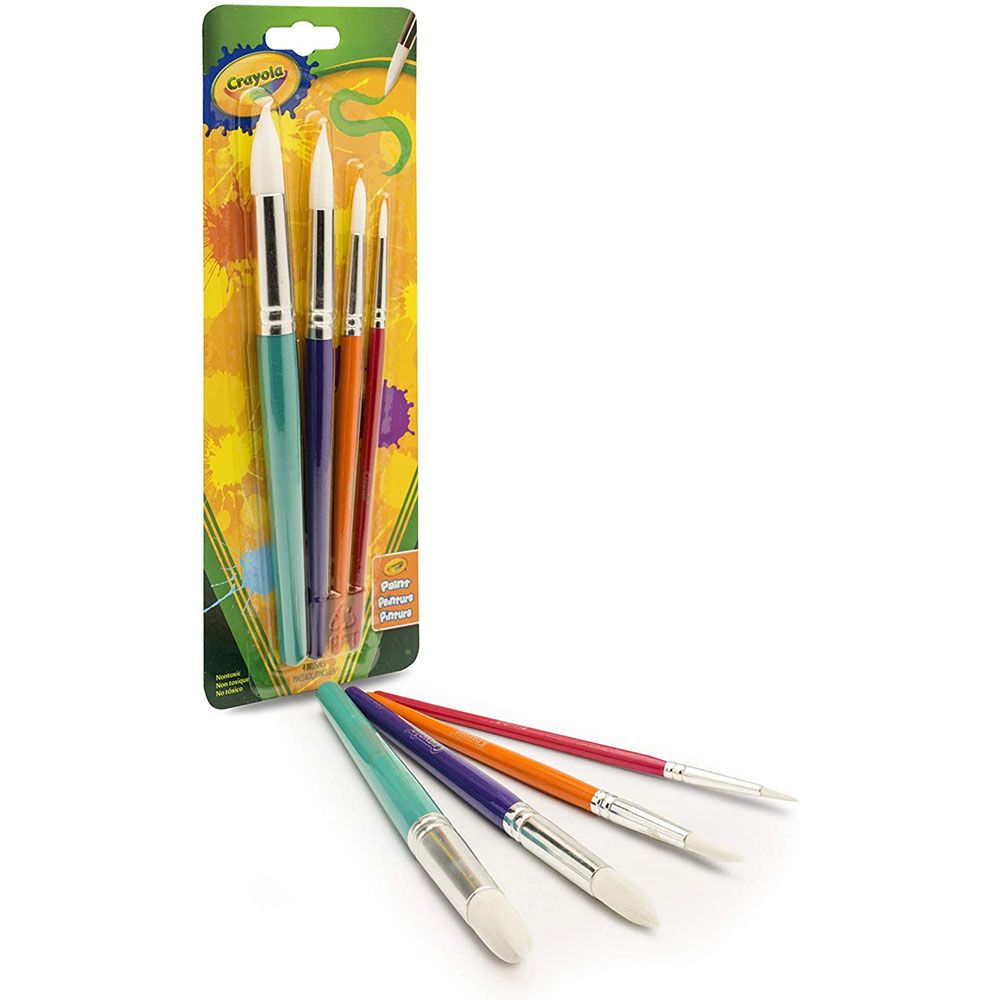 Crayola - Round Brush Set - Pack of 4