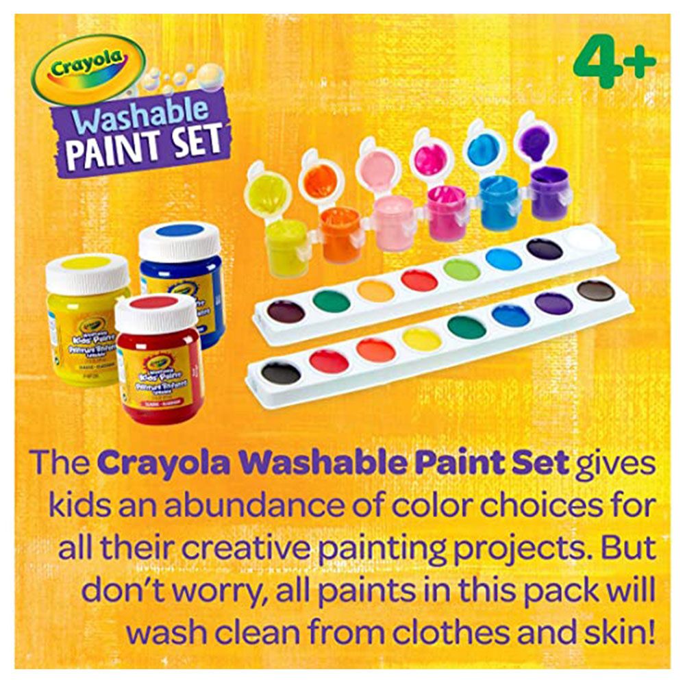 Crayola - Kid's Washable Paint Set Pack of 50pcs