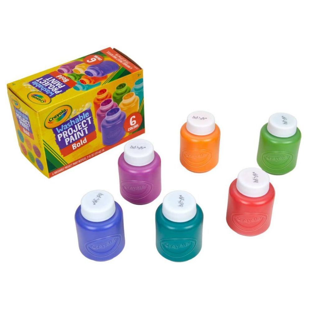 Crayola - Washable Project Paint Set Bold Colors