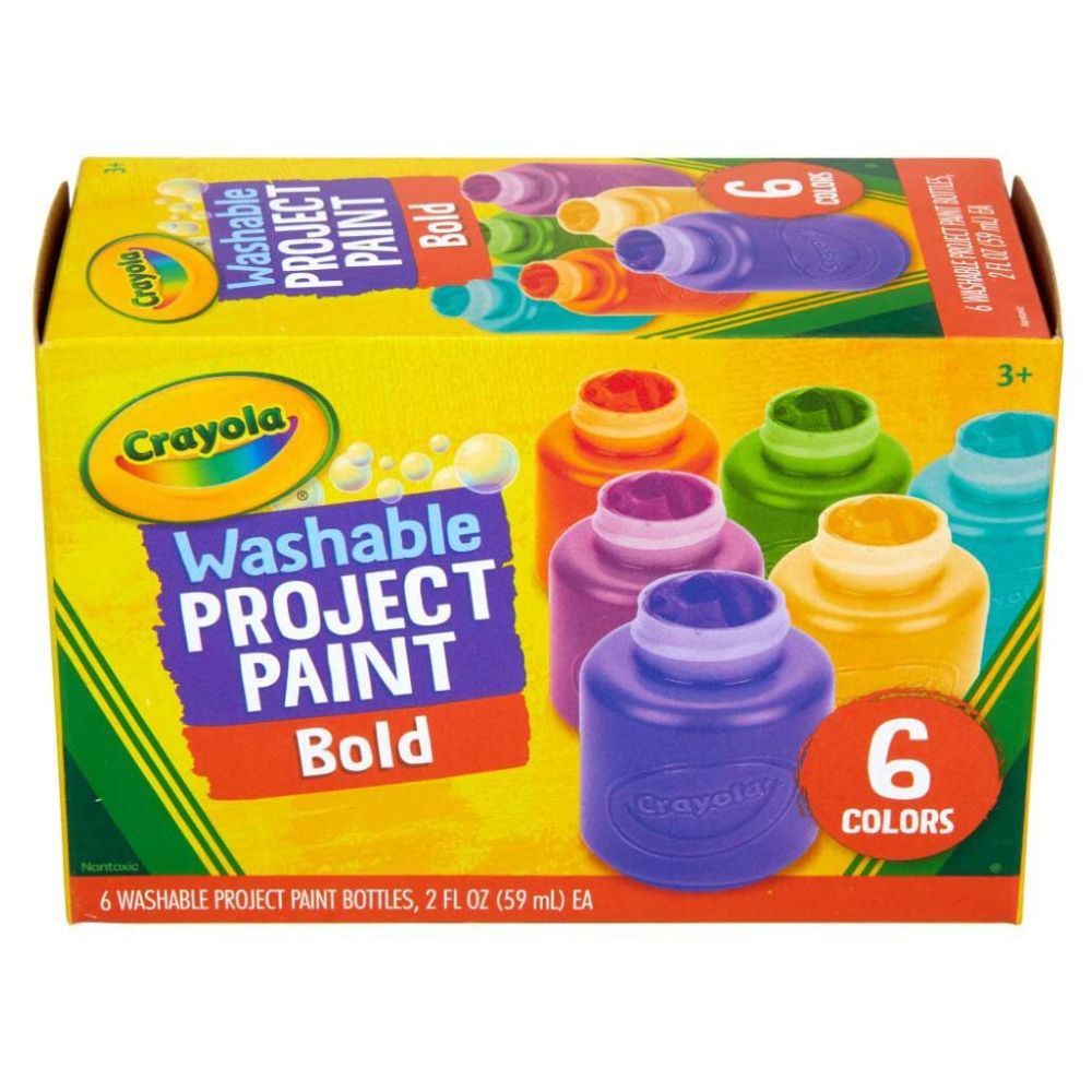 Crayola - Washable Project Paint Set Bold Colors