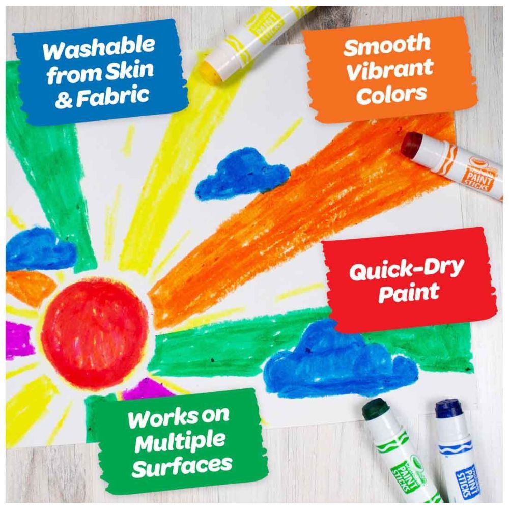 Crayola - Washable Paint Sticks Pack of 6