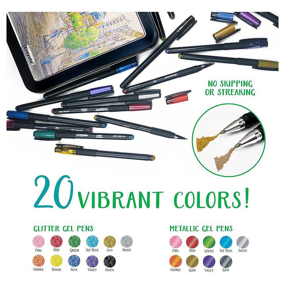 Crayola - Signature Detailing Gel Pens - 20pcs