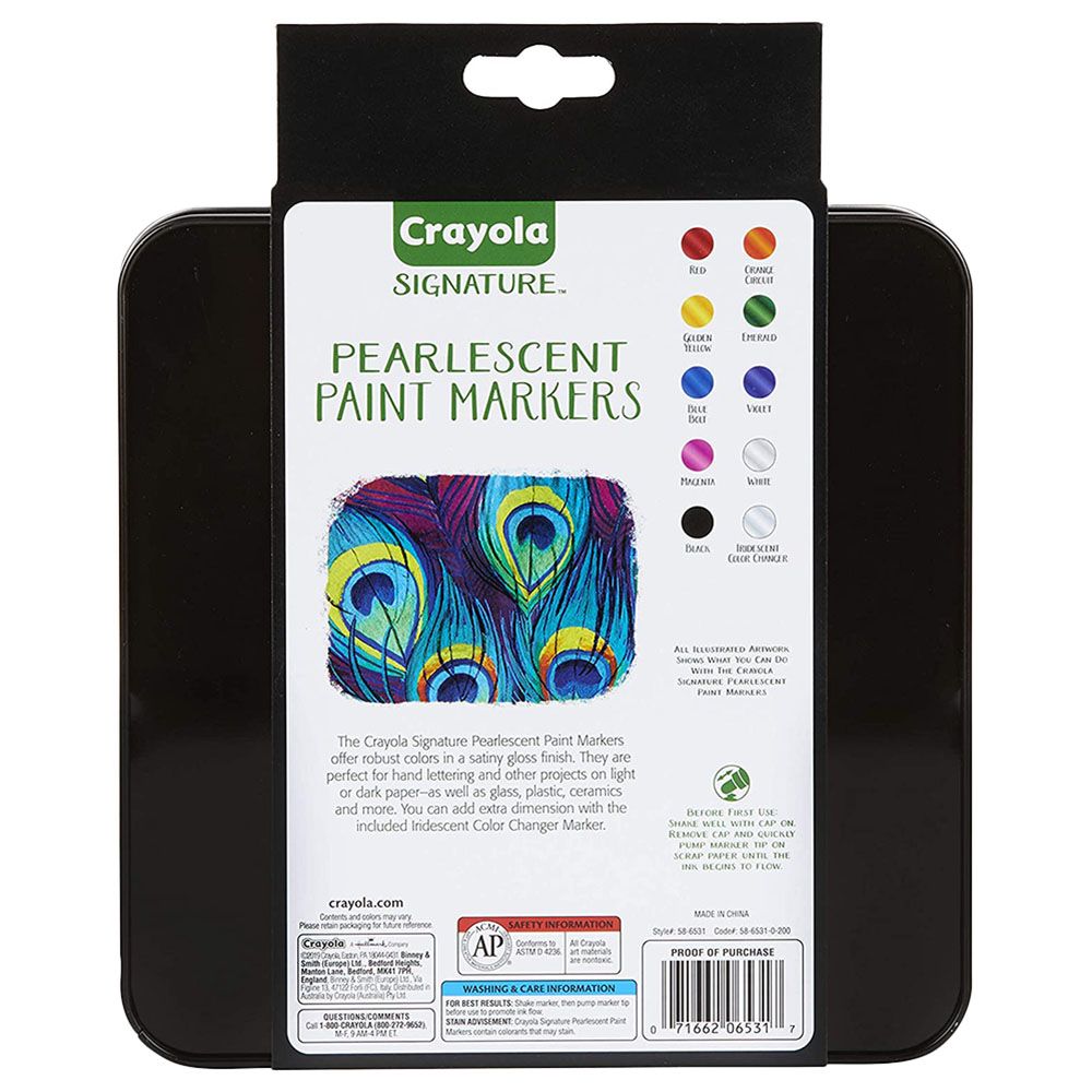 Crayola - Pearlescent Paint Markers 10pcs