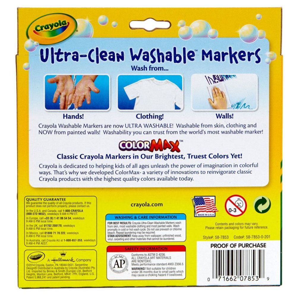 Crayola - Ultra Clean Washable Bold Colors