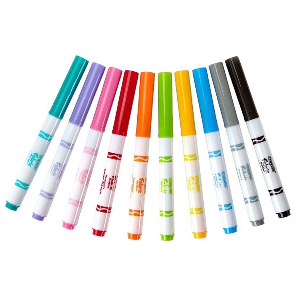 Crayola - 10 Fabric Markers