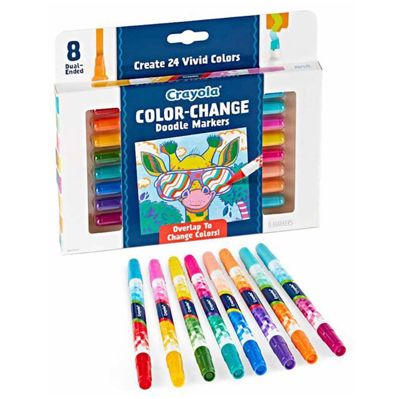 Crayola - Color Change Doodle Markers - 8pcs