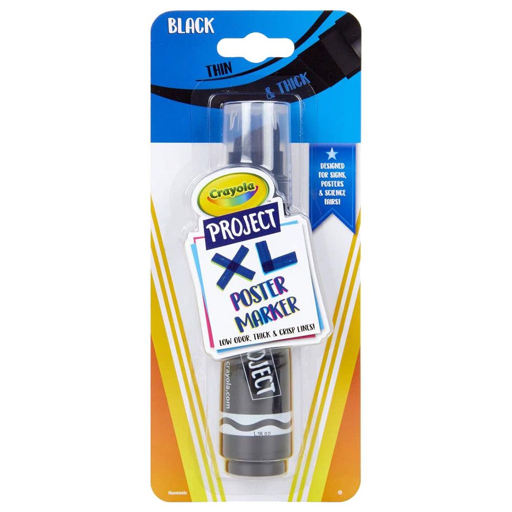 Crayola - XL Poster Markers - Black 