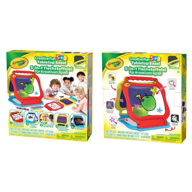 Crayola - Creative Fun 5-in-1 Tabletop Easel