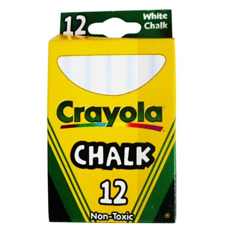 Crayola - 12 Anti Dust Chalks - White