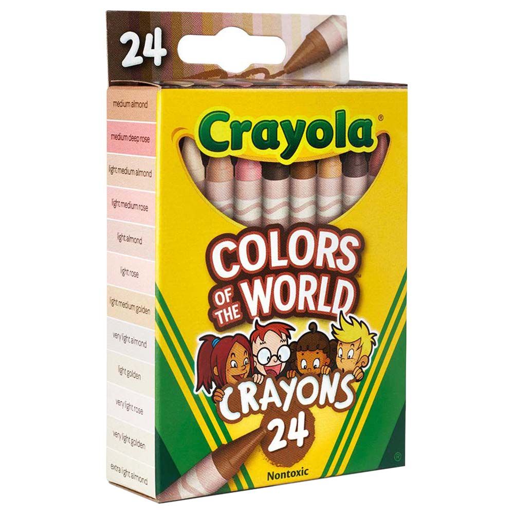 Crayola - Colors Of The World Crayons - Skin Tone - 24pcs