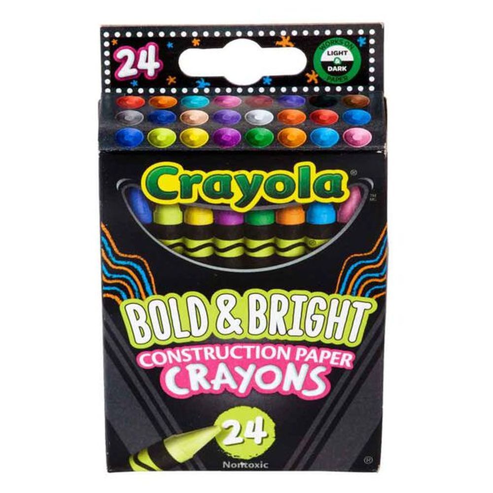 Crayola - Construction Paper Crayons 24pcs