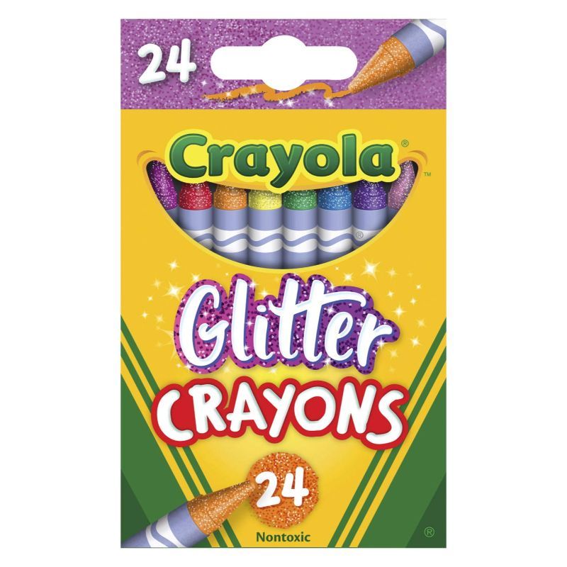 Crayola - 24 Glitter Crayons