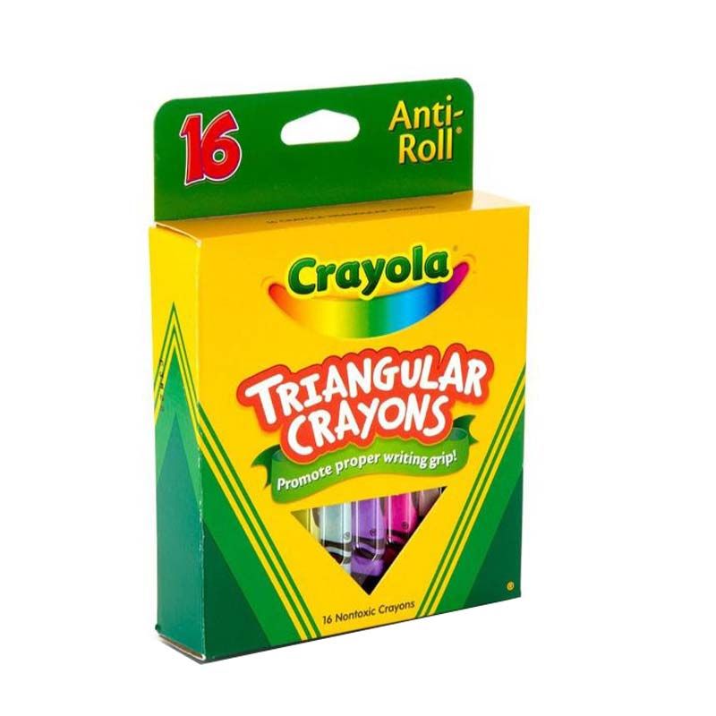 Crayola - 16 Triangular Crayons