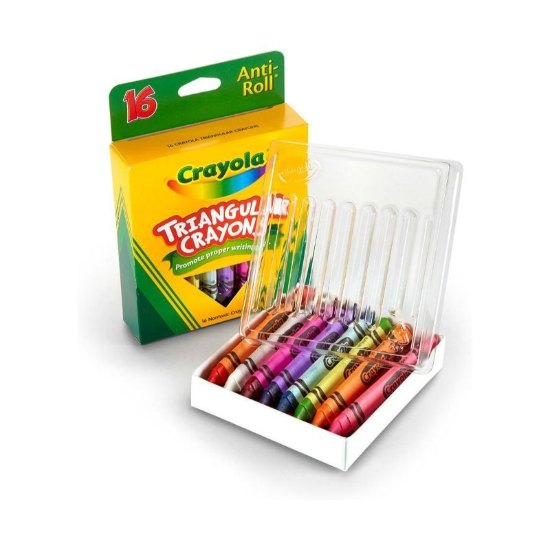 Crayola - 16 Triangular Crayons