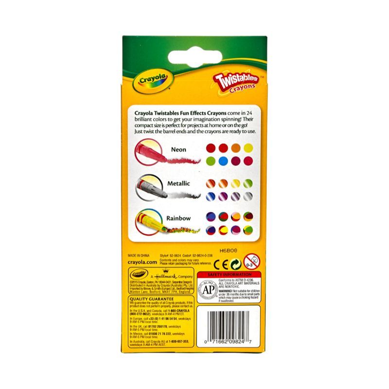 Crayola - 24 Twistables Fun Effects Crayons